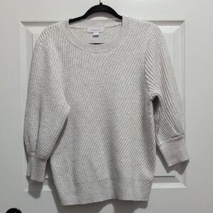 Liz Claiborne Textured Cream Sweater